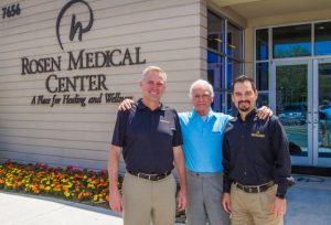 Ashley Bacot, Harris Rosen, Kenneth Aldridge at Rosen Medical Center: